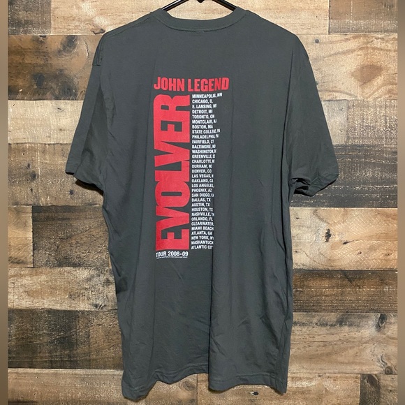 John Legend Evolver Tour 2008 2009 T-Shirt Size XL - Picture 2 of 2